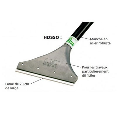 Vloerschraper zwaar 20 cm steel metaal 1,50 m